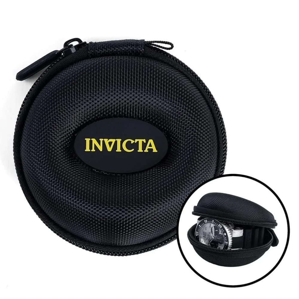 Invicta Travel Case With Zipper, Black